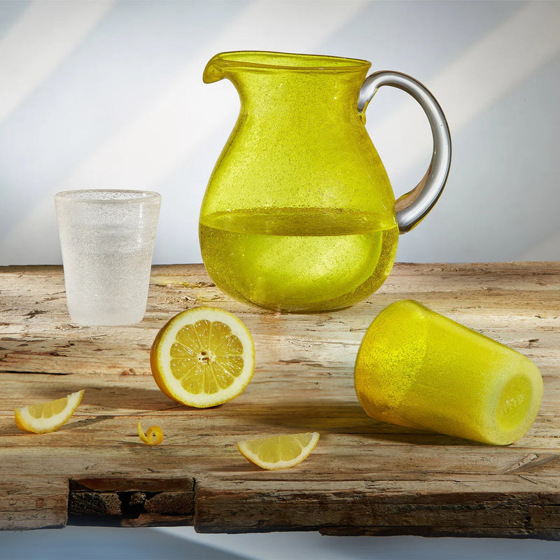 Vaso Zani Serafino Memento Yellow Transparent 30cl en Pasta de Vidrio