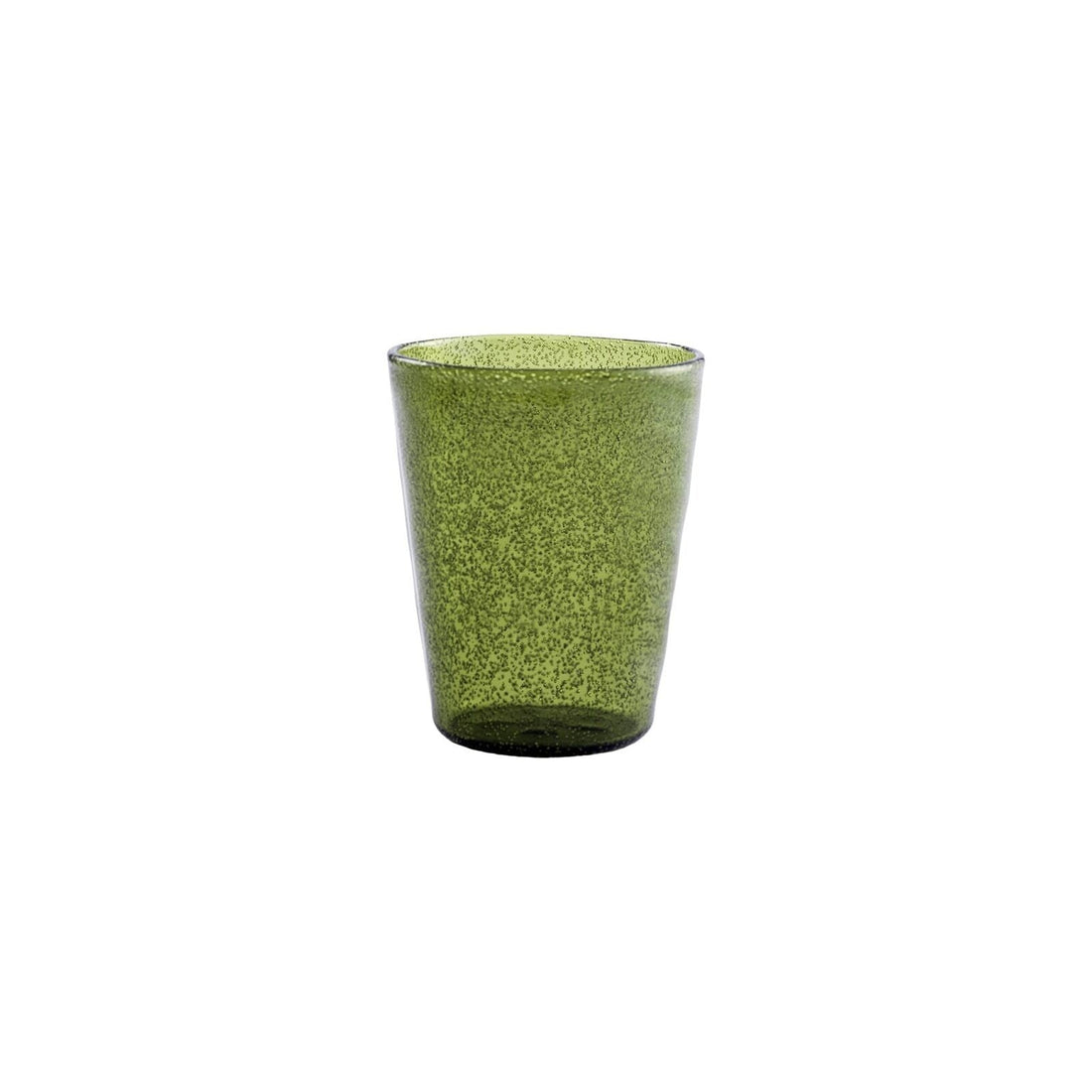 Vaso Zani Serafino Bicchiere Memento Synth Glass Olive en Metacrilato