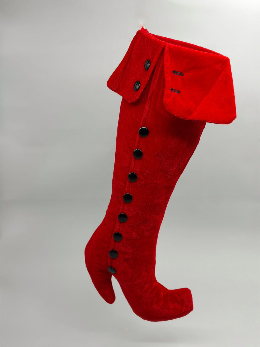 ARPIMEX Calcetín Navideño Bota Terciopelo 61 cm Rojo
