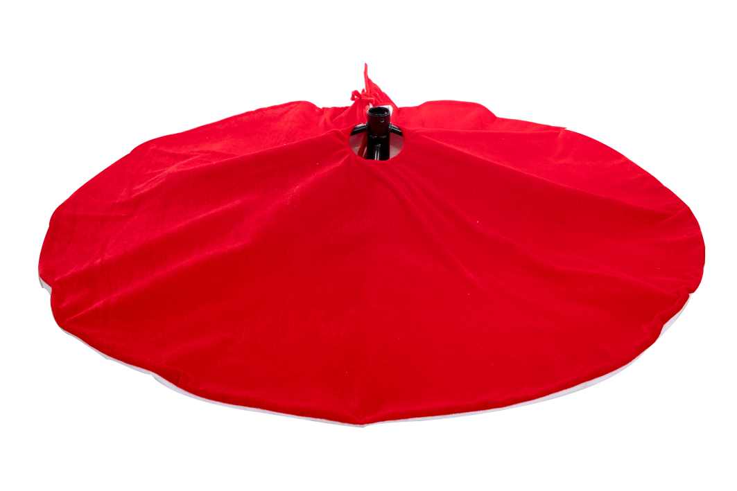 ARPIMEX Faldón Árbol Navidad Terciopelo D 120 Cm Red