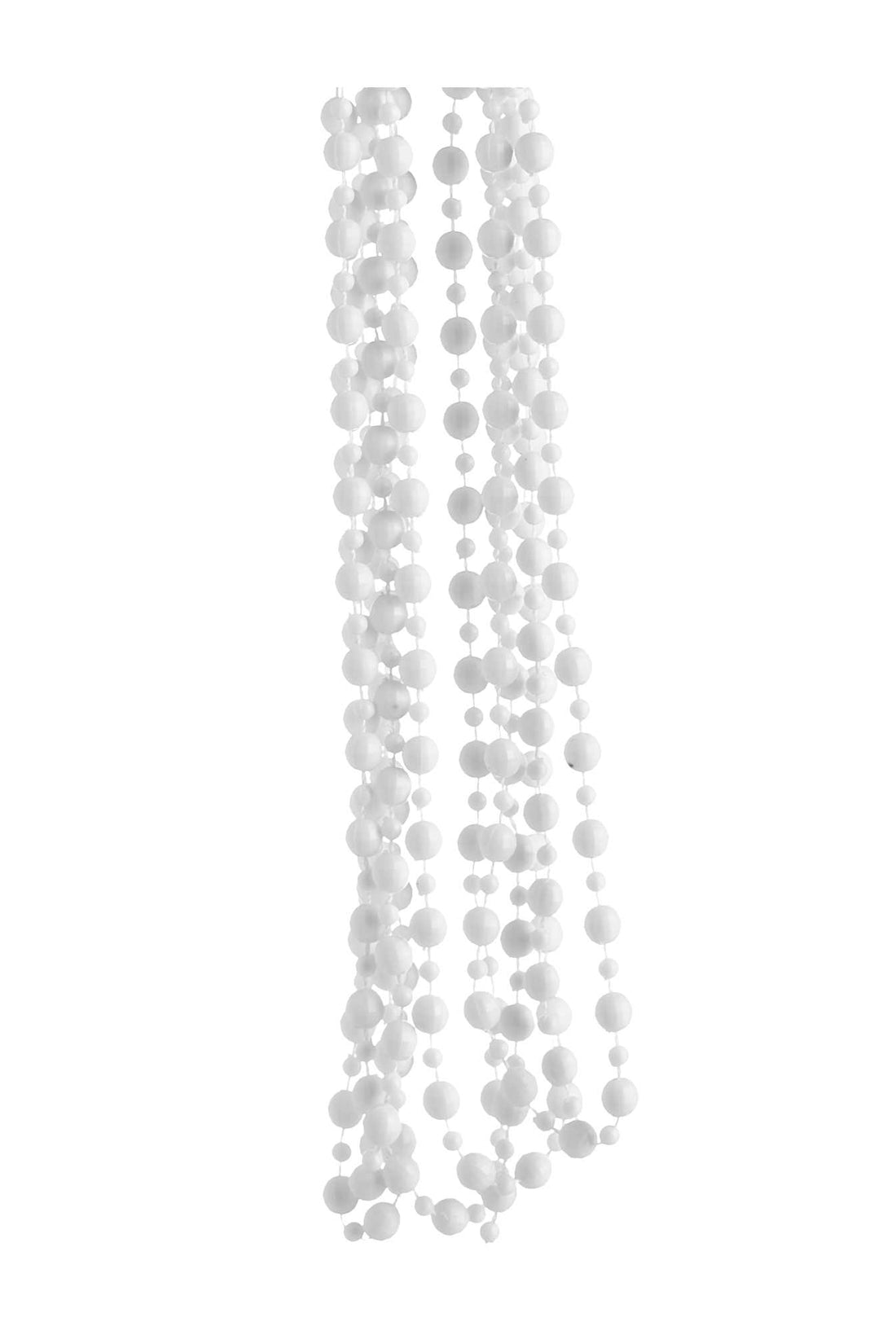 ARPIMEX Collar Navideño Perlas Plástico D 8 Mm 2,7 Mt Blanco