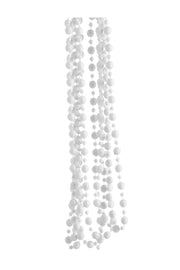 ARPIMEX Collar Navideño Perlas Plástico D 8 Mm 2,7 Mt Blanco