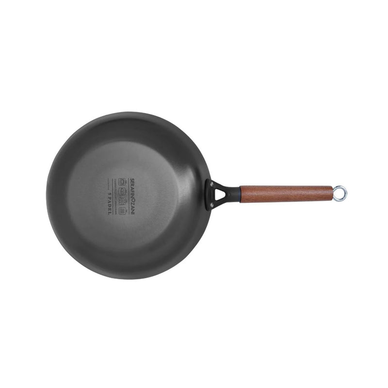 Sartén Zani Serafino 5 Padel de Hierro cm 28 Mango de Madera
