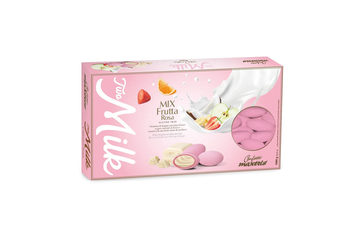 Maxtris Confetti Two Milk Mix Fruta Rosa 1 Kg