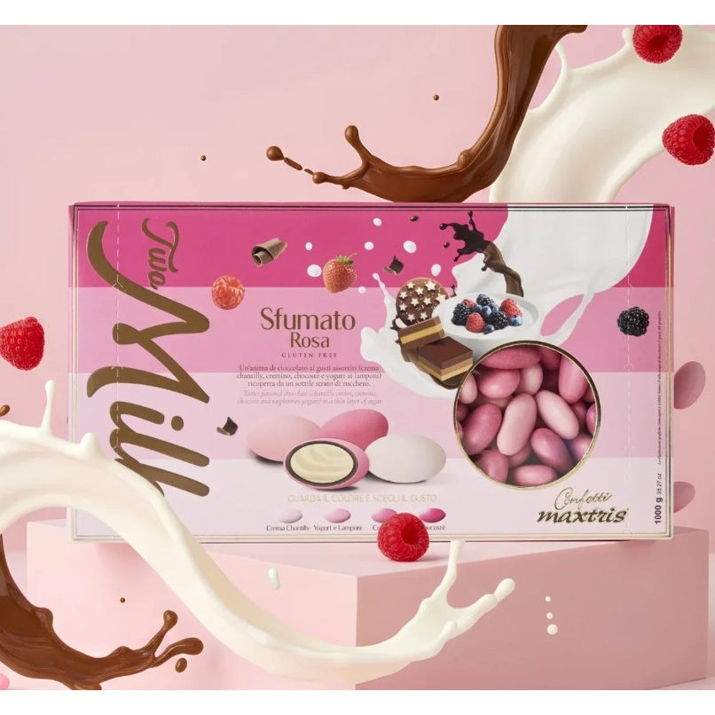 Caramelos Maxtris Two Milk Sfumato Rosa 1 Kg
