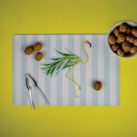 WD LifeStyle Mantel Individual Double-Face 43 x 30 cm en PVC Decoración Flamenco