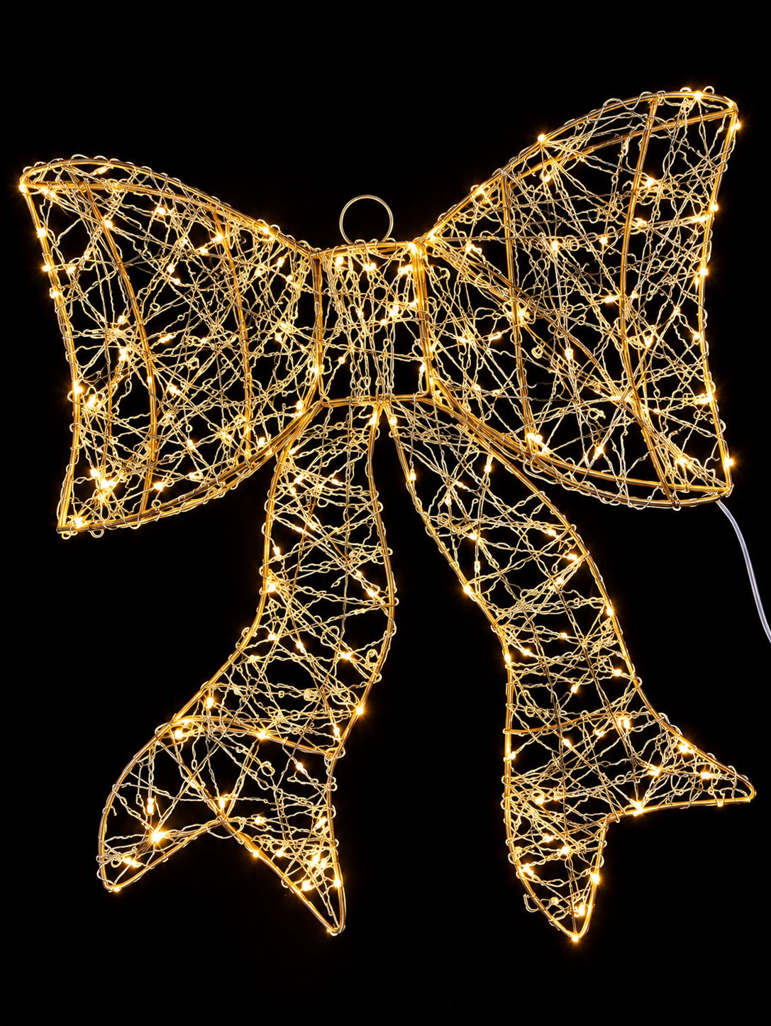 Ad Trend Moño Navideño con 200 LED Interior/Exterior 32x39,5 Cm Luz Cálida