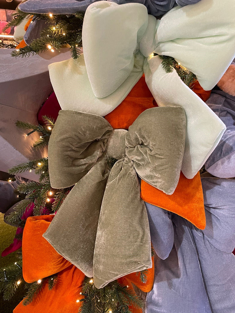 ARPIMEX Lazo Navidad Terciopelo 30 Cm Verde Claro