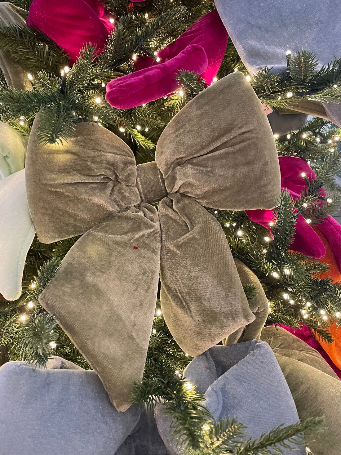 ARPIMEX Lazo Navidad Terciopelo 30 Cm Verde Claro