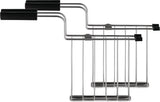 Alessi Toru, 2 Pinzas para Tostadora Negras en Acero Inoxidable y Resina Termoplástica
