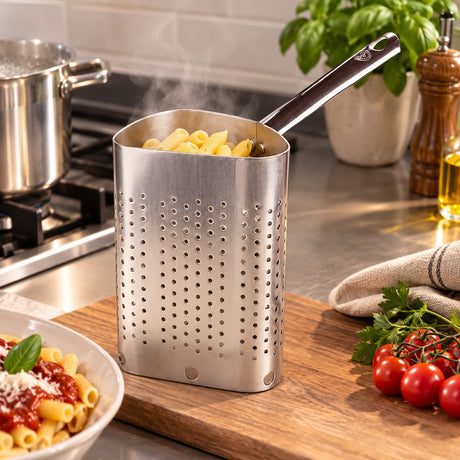 Agnelli Colador Spicchio Alto 1/2 en Aluminio Ø36 cm – Colador Profesional para Cocina