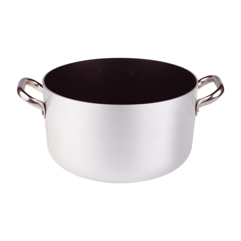 AGNELLI Cacerola Alta con 2 Asas Aluminio Antiadherente D 32 cm