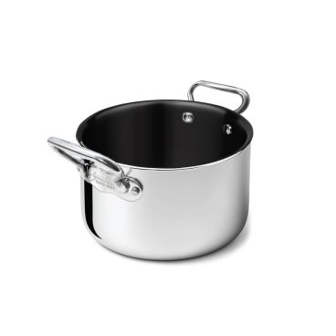 AGNELLI Cacerola Alta Alu-Inox 2ply Antiadherente 2 Asas D 20 Cm