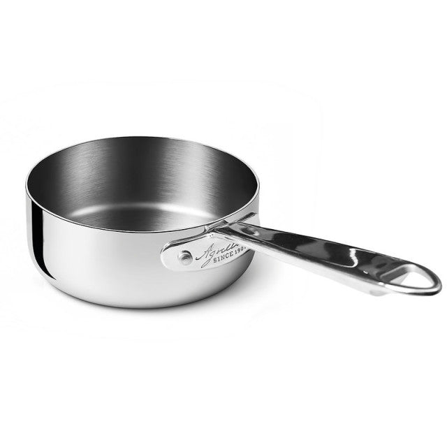 AGNELLI Cacerola Baja Aluinox 3Ply con 1 Mango Inox 28x11 Cm