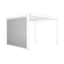 Persiana Enrollable Oscurecedora L'Arcolaio para Pérgola en Textileno 3 Mt Blanca