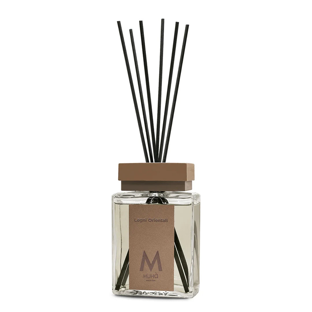 Muhà Luxe Perfume Difusor Ambiente con Varillas de Maderas Orientales 200 Ml