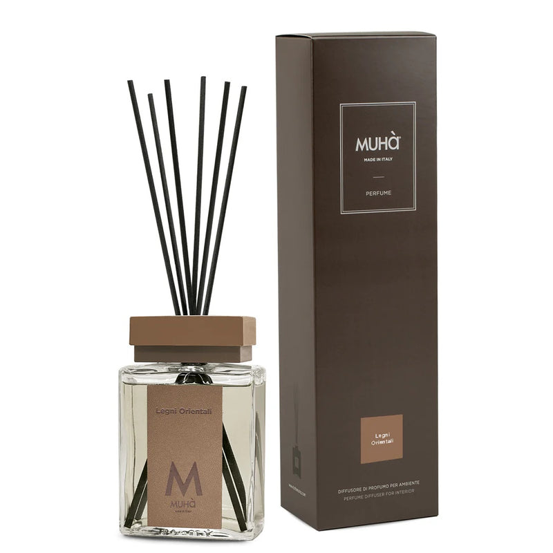 Muhà Luxe Perfume Difusor Ambiente con Varillas de Madera Orientales 100ml