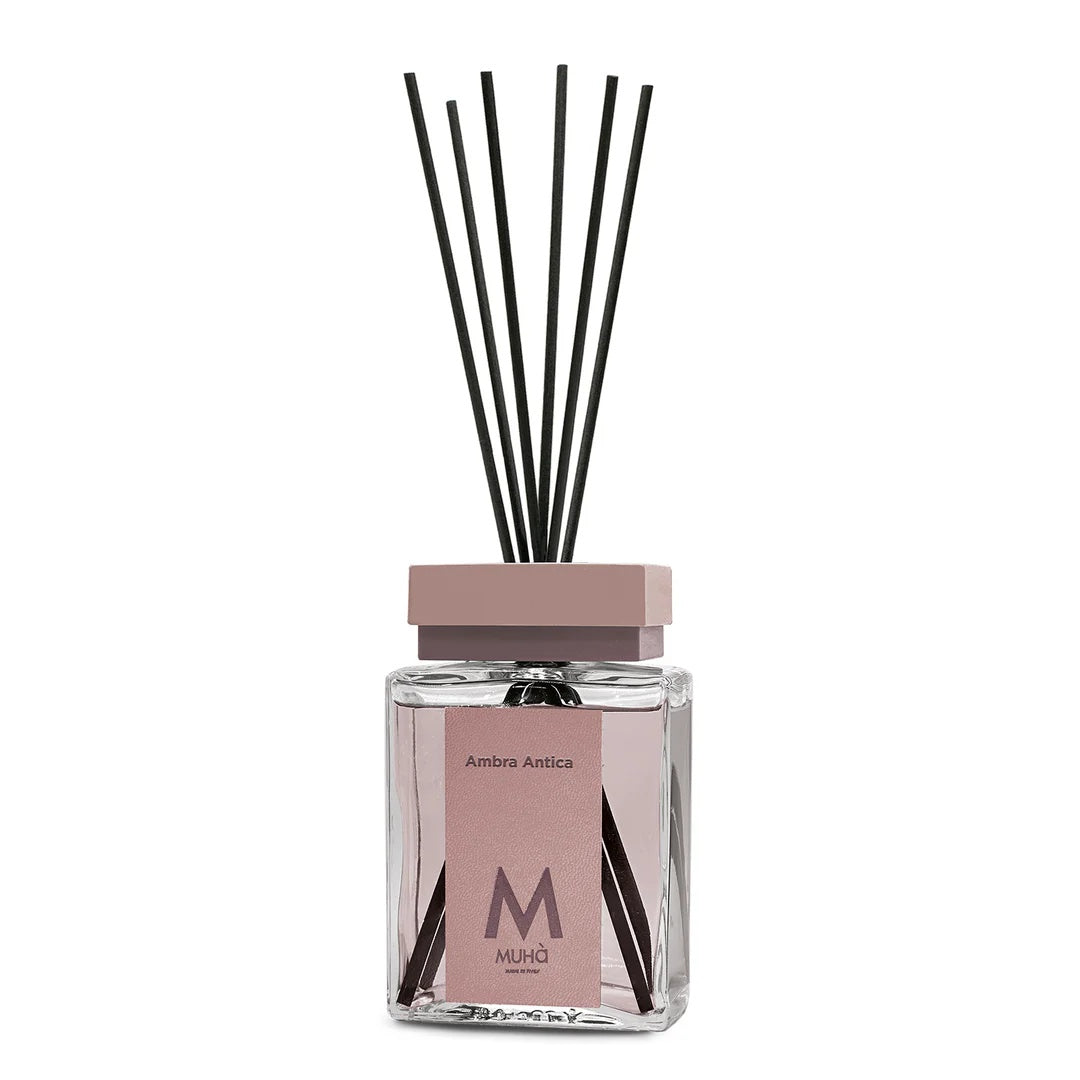 Muhà Luxe Perfume Difusor Ambiental con Varillas Ámbar Antiguo 100 Ml