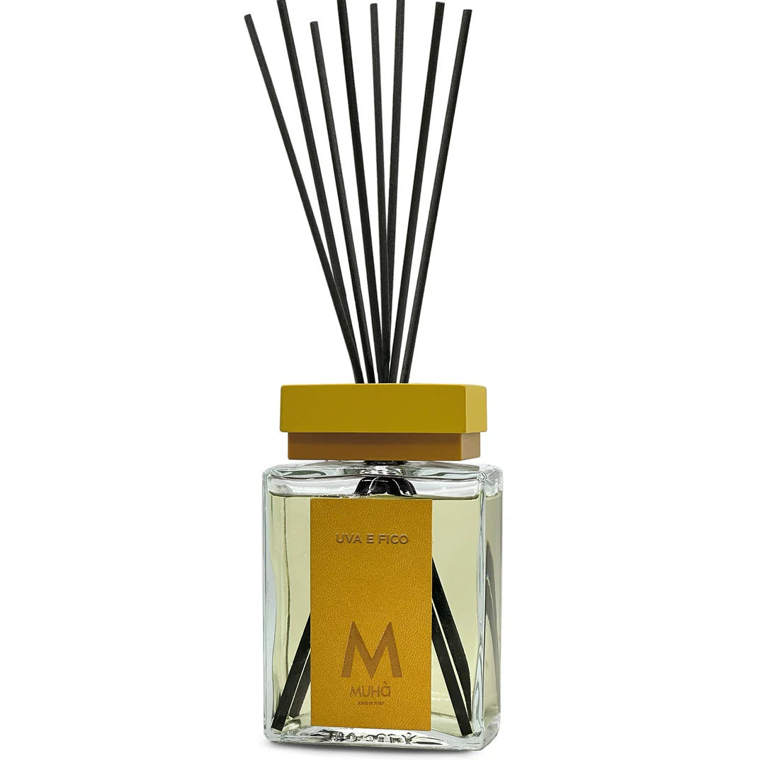 Muhà Luxe Perfume Difusor Ambiental con Varillas Uva e Higo 500 Ml