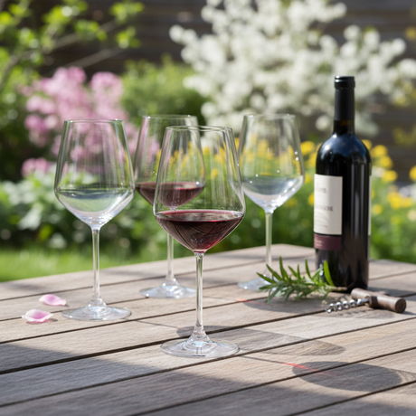 Calici Universum in terrazza