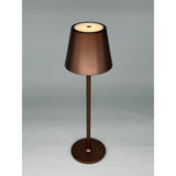 Lámpara LED Touch Recargable H 38 cm 10 x 10 cm IP54 Round Pro Marrón Bronce
