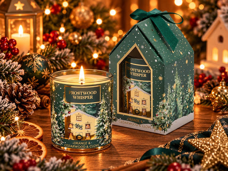 EDG Enzo De Gasperi Vela Noel Perfumada al Cardamomo H8 Ø7 cm – Vela Navideña