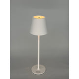 Lámpara LED Touch Recargable H 38 cm 10 x 10 cm IP54 Round Pro Blanca