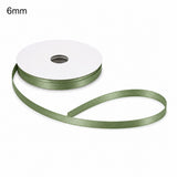 Cinta Doble Satén Color Verde Salvia ETM 6 mm x 50 m