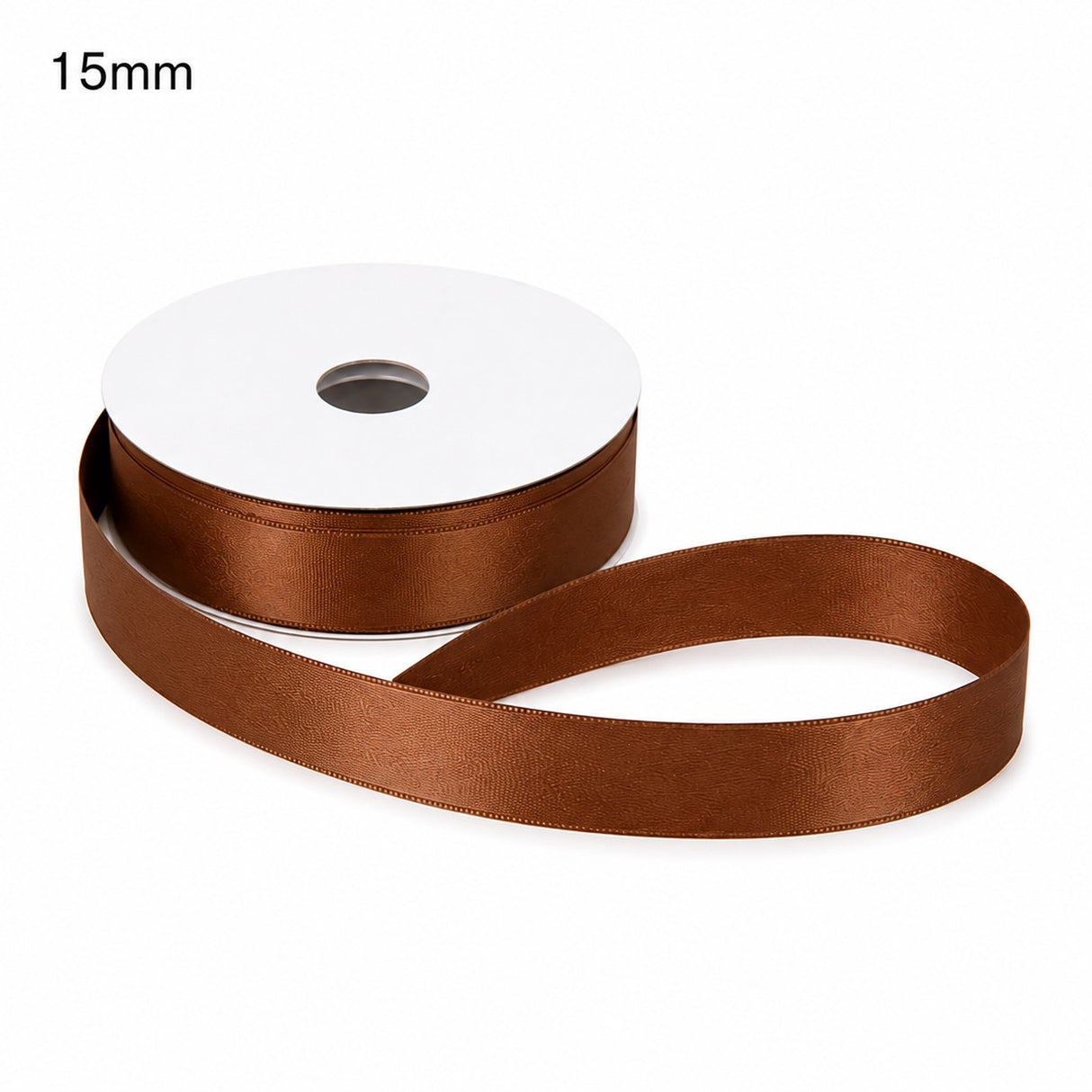 Cinta Satén Doble ETM Color Mocha Mousse 15 mm x 50 m