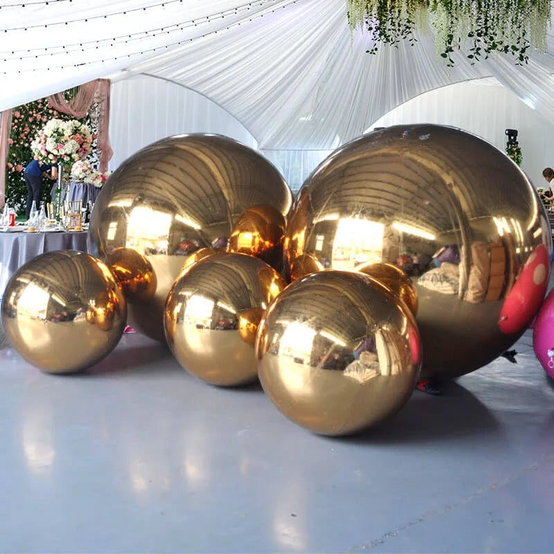 Espejo Decorativo EDG Enzo De Gasperi Bola D 120 Cm Dorado