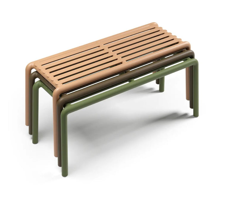Nardi Doga Bench New Panchina da Esterno colore Pera 102,5 x 44 x 39 cm – Panchina Moderna per Giardino e Terrazzo