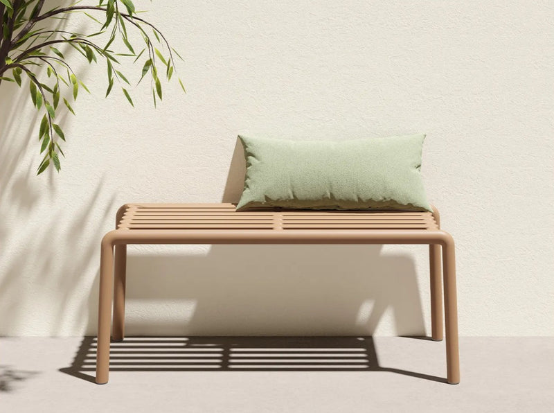 Nardi Doga Bench New Panchina da Esterno Tabacco 102,5 x 44 x 39 cm – Panchina Moderna per Giardino e Terrazzo
