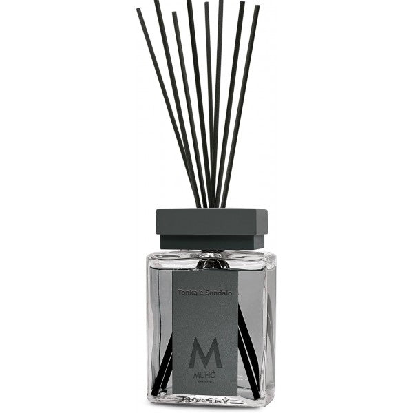Muhà Luxe Difusor de Ambiente con Varillas Tonka y Sándalo 500 Ml