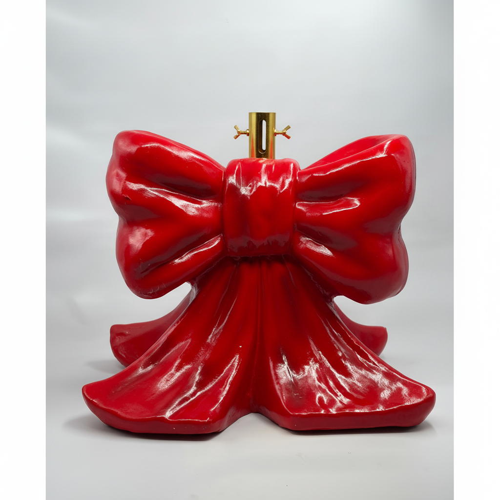 Preciosa Home Base Árbol Navidad Decorativo Lazo Poliresina 57 Cm Rojo