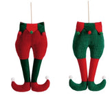 ad trend ad trend decorazione natalizia gambe elfo 24x54 cm verde rosso 1 pz ean 8057586258808