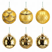 Ad Trend Set Palline di Natale Vetro Oro D 10 Cm Ass. 1 Pz