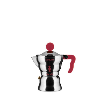 alessi alessi moka alessi caffettiera espresso 1 tazza manico e pomolo rosso ean 8003299488872