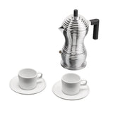alessi alessi set alessi coffe caffettiera due tazzine con sottotazza scatola regalo ean 8003299490189
