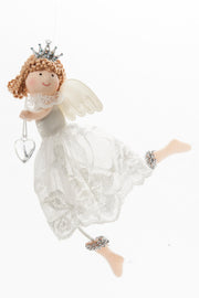 ARPIMEX Angelito Navidad Tela 16 Cm Blanco