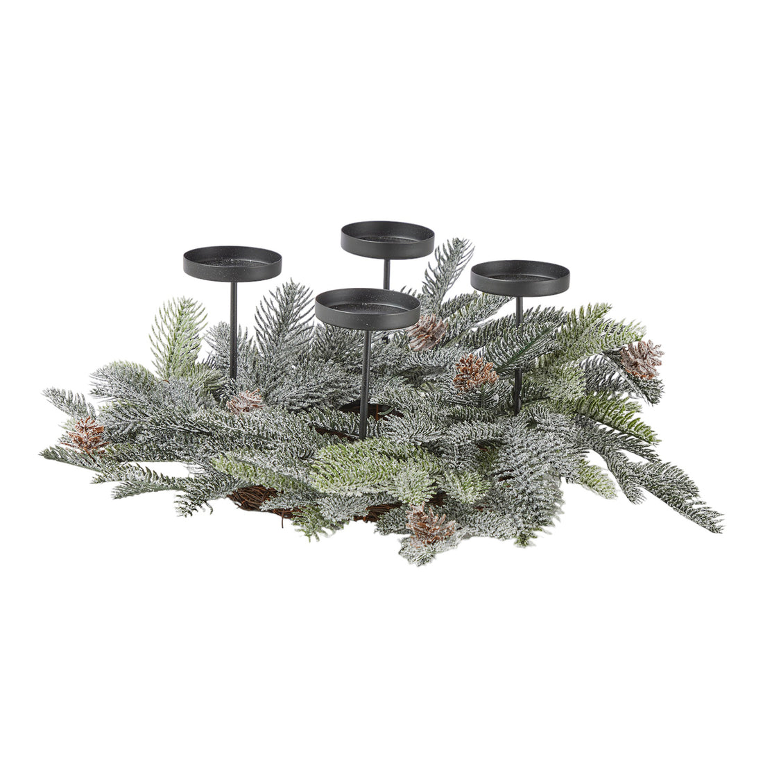arpimex arpimex centrotavola natalizio pino sherwood d 42 cm 4 portacandele ean 8018318926907