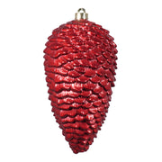 ARPIMEX Decoración Navideña Piña 13 x 25 Cm Plástico Rojo