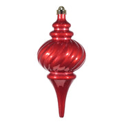 Adorno Navideño en Espiral Puntiaguda ARPIMEX 11,5 x 26,5 Cm Plástico Rojo