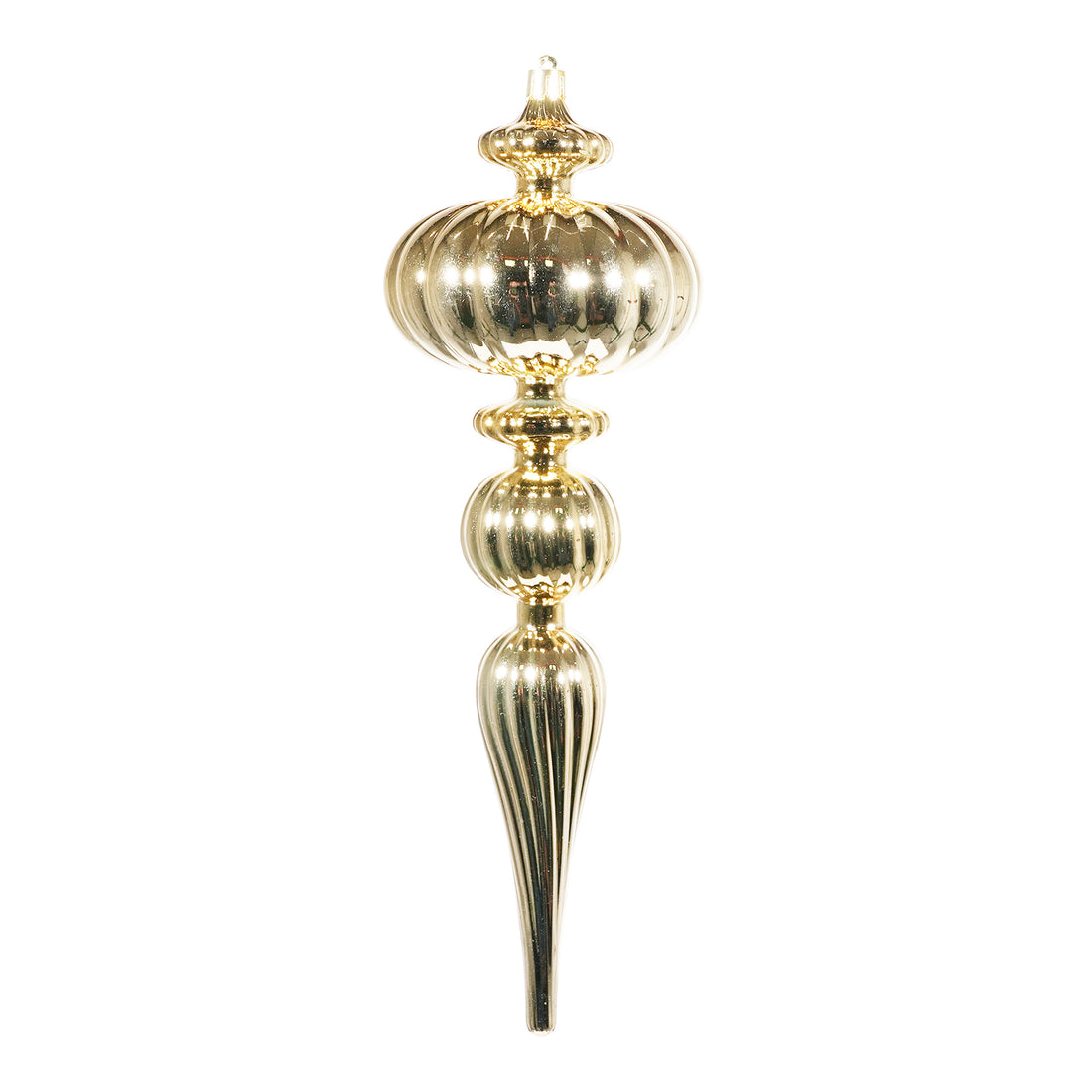 arpimex arpimex ornamento di natale stile barocco appuntito 10 x 31 cm plastica oro ean 8018318536991