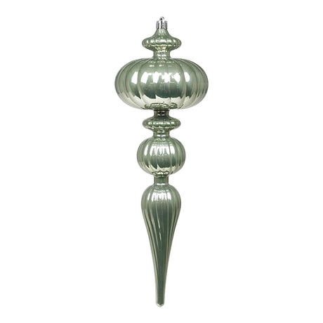 arpimex arpimex ornamento di natale stile barocco appuntito 10 x 31 cm plastica verde salvia ean 8018318537035