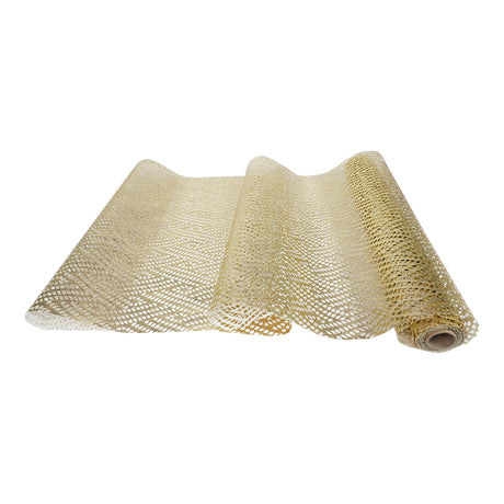 arpimex arpimex rotolo rete decorativa oro tessuto natalizio h 48 cm l 45 ml per confezioni regalo e allestimenti ean 8018318527999