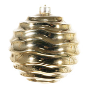 Esfera Acanalada Navideña ARPIMEX D 150 Mm Plástico Oro