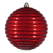 ARPIMEX Esfera Acanalada de Navidad D 200 mm Plástico Rojo