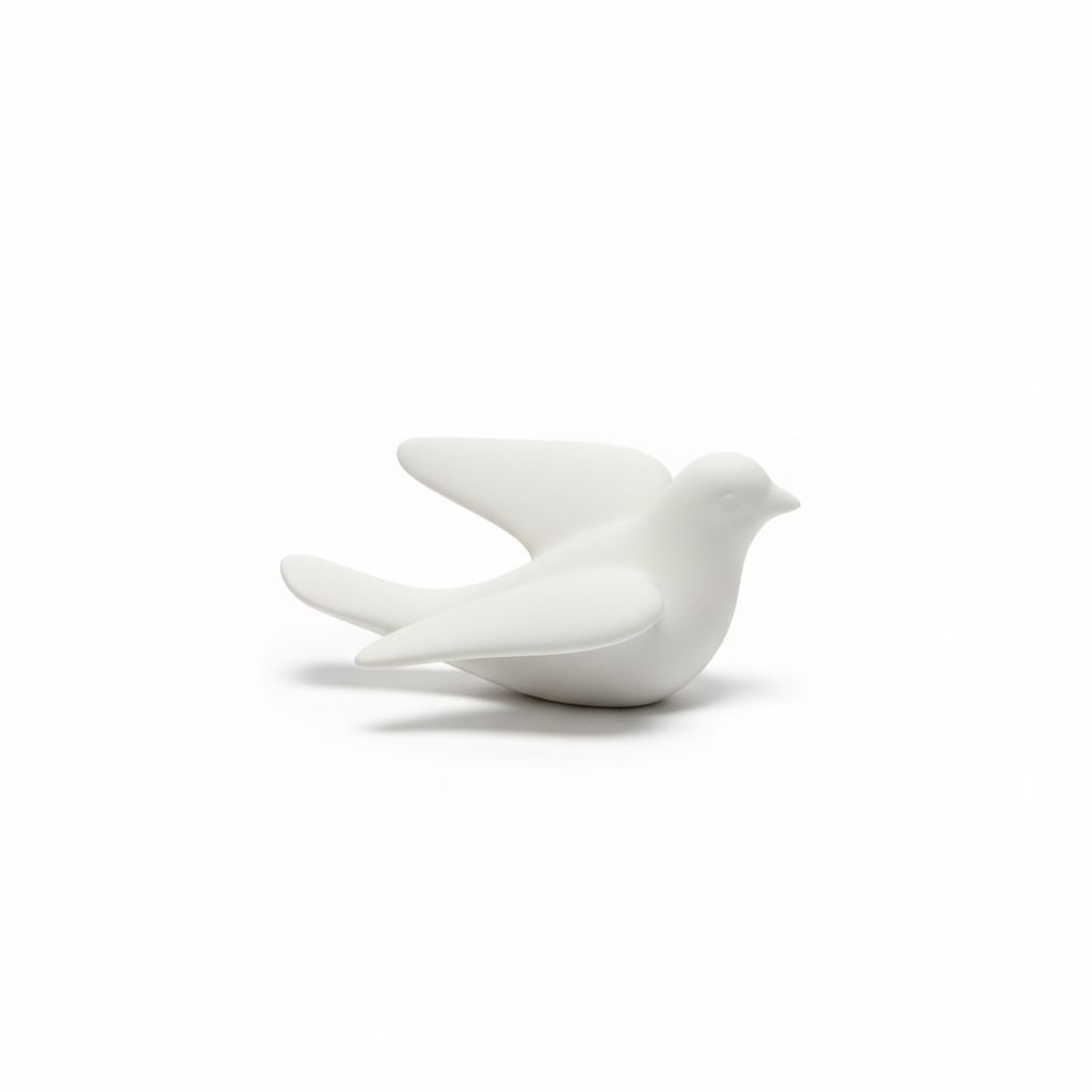 arpimex ar colomba porcellana bianca ideale per decorazioni, matrimoni, battessimi, bomboniere cm 11,8 x 9,6 ean 8018318226953