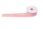 ARPIMEX Cinta Navidad Merry Christmas 25 Mm 10 Mt Rosa