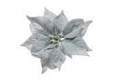 ARPIMEX Pick Natale Stella di Natale Poinsettia Innevata 23 Cm Blu